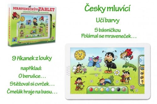 mravenečkův tablet plast na baterie