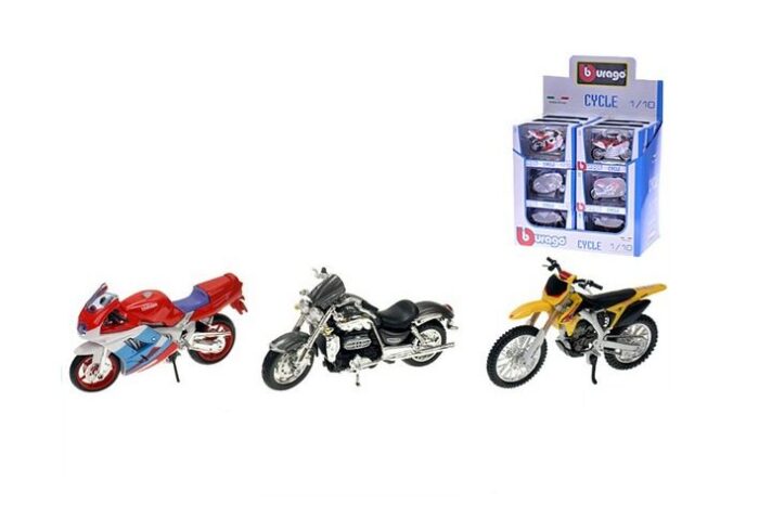 Motorka Burago kov/plast 11-12cm 1:18 mi